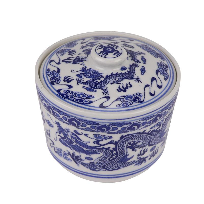 Китайская фарфоровая птичья клетка Керамическая двойная пароварка и паровая чаша