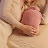 1pc 33.81oz/ 67.63oz Large Capacity Plush Hot Water Bag: PVC Material, Hand Warmer Perfect for Bed