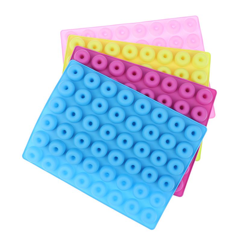 48-гнездная мини-форма для пончиков, силиконовая форма для желе, конфет, шоколада, мини-пончиков, форма для выпечки на кухне, для вечеринок, для закусок