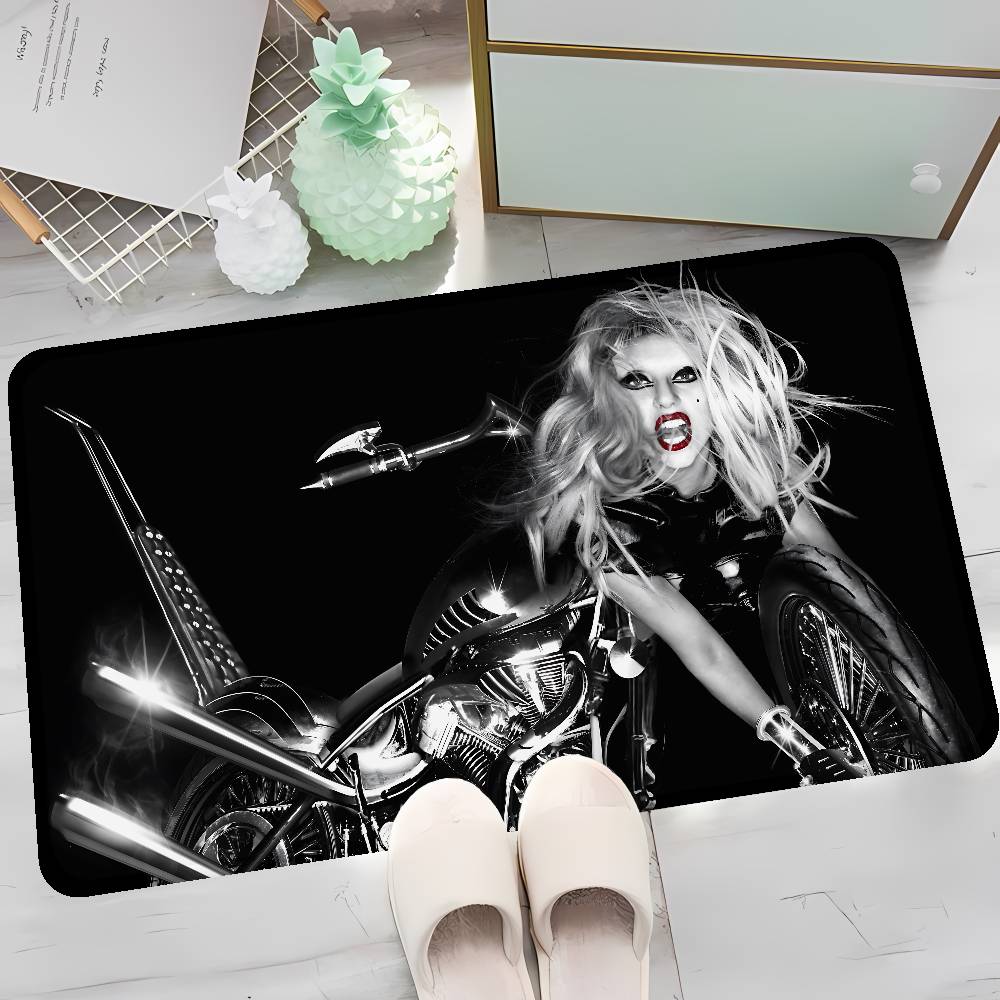 Singer L-Lady G-Gaga Kitchen Mat Cheaper Anti-slip Modern Living Room Balcony Printed Modern Home Decor