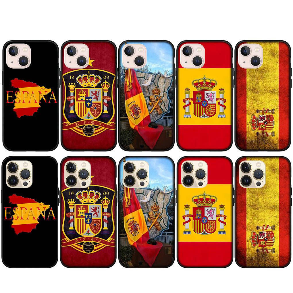 Для iPhone 15 14 Xiaomi Redmi Note 13 12 11 10 Pro Max X 8 XR Samsung Galaxy S24 S23 A15 13C S20 S22 12C S10 Huawei OPPO чехол для телефона с флагом Испании