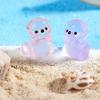 10/20Pcs Luminous Mini Resin Marine Animals Glow In The Dark Cute Sea Otter Animals Small Miniature River Otter Figures For Diy