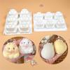 6Cavity Little Hamster Silicone Mold Fondant Chocolate Mold Mousse Cake Decorating Tools DIY Candle Soap Mold Easy Clean