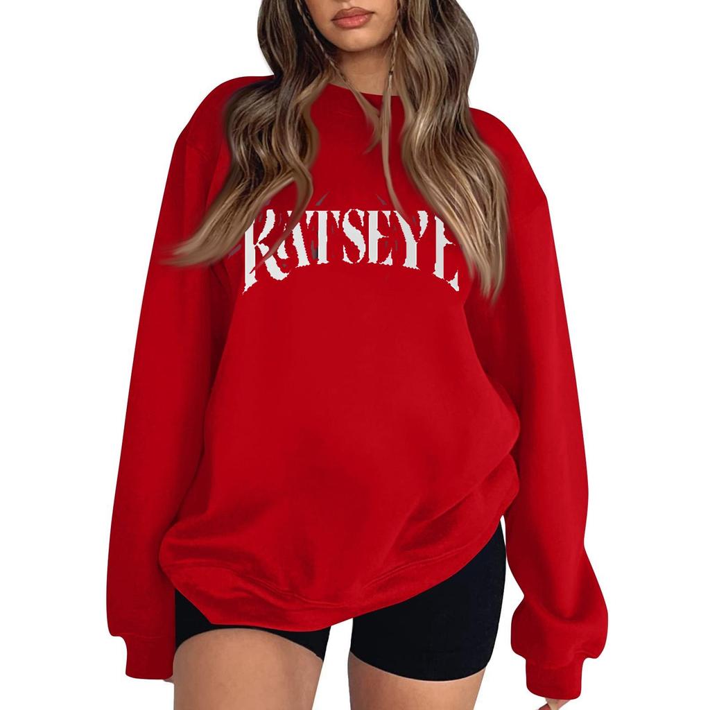 Women's Fashionable And Casual Long Sleeve Round Neck Printed Sweatshirt