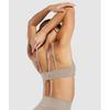 Gymshark Спортивный бюстгальтер Elevate Ruched Lifestyle Brown B3b3e Nc0s