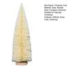 Mini Christmas Tree Sisal Snow Frost Artificial Pine Tree With Wooden Base