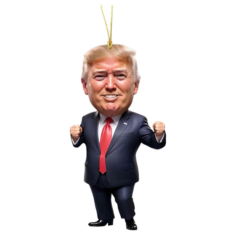 Акриловый забавный Дональд Трамп украшение Трамп президентский кулон Трамп Америка президентские выборы декоративная опора для автомобильного зеркала