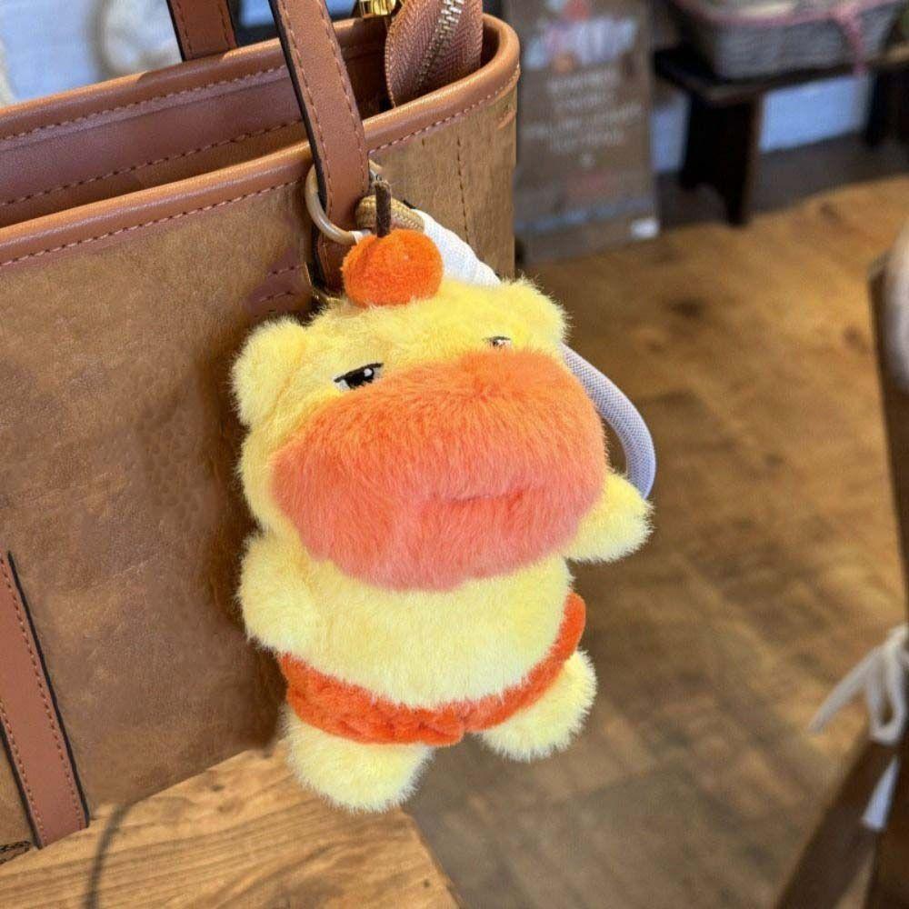 Capybara Dolphin Doll Plush Keychain Soft Stuffed Dolphin Doll Keyring  Kids Toy