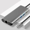 4K HDMI Type-C Док-станция: Гигабитный Ethernet и многофункциональное USB-расширение для планшетов, телефонов, компьютеров