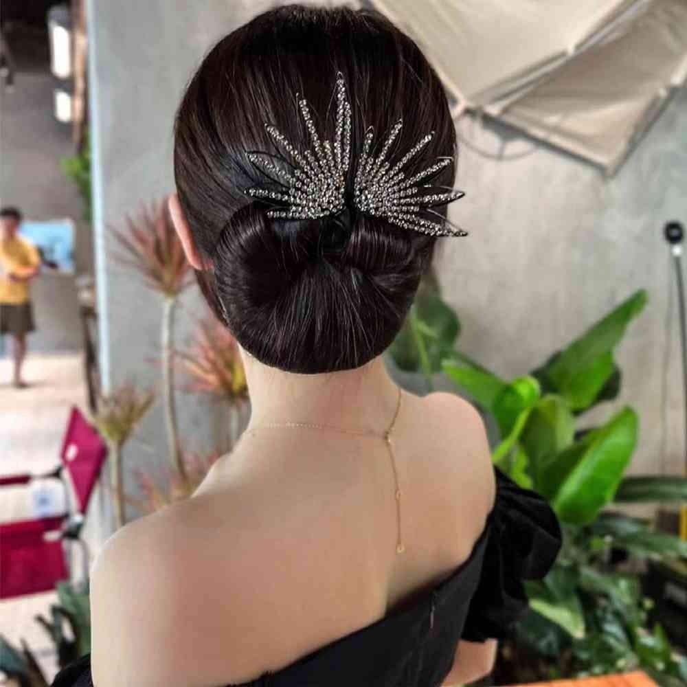 Fashion Hair Styling Tools Girl Accessories Magic Bow Clip Hairpin Bun Bow Hair Iron Curler Braider