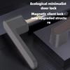 Европейский магнитный дверной замок Ручка-одно слово Скрытый замочный цилиндр Бесшумный дверной замок Цинковый сплав Экологичный дверной замок Для спальни кабинета
