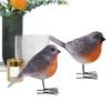 2pcs Garden Statues Yard Ornament Resin Bird Ornament Animal Statue DIY Sculpture Tree Decor Outdoor Decor Garden Ornament