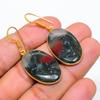 Boulder Opal Gemstone 925 Solid Sterling Silver Jewelry Earring 1.69" GK-5728
