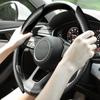 1 пара Чехол на руль автомобиля для руля диаметром 38 см Наппа Кожа Чехол-усилитель руля Защита для интерьера автомобиля