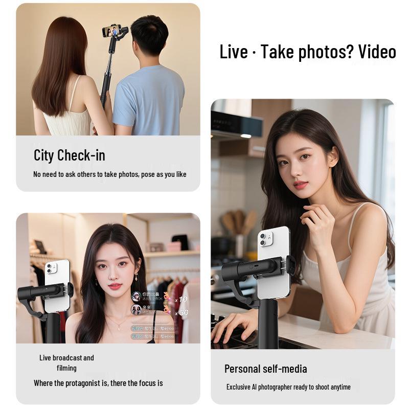 Q18 Two-Axis Handheld Gimbal: 360° Intelligent Mobile Phone Stabilization and Follow-Shot Bracket
