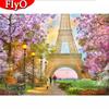 5D Diamond Painting Scenery Of Paris Eiffel Tower Full Drill Art Rhinestone Diamond Embroidery Cross Stitch Home Decor
