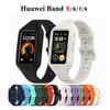 Силиконовый ремешок для Huawei Band 9 Women Men Smartwatch Huawei Band 8/7/6 Интегрированный спортивный ремешок и чехол