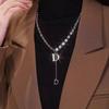 Elegant Women's Long Necklace 2025: Unique D Letter Pendant Necklace with Micro Zircon Setting - Fashionable Gift for Her
