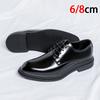 6/8cm Classic Men Derby Shoes Platform Height Increase Dress Shoes Formal Business Elevator Shoes British Wedding Suit Shoes