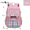 Simple Schoolbag for Elementary School Girls, Grades 1-6-9, Large Capacity, Lightweight and Casual Backpack