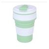 Creative Portable Folding Silicone Coffee Cup with Lid and Custom Logo