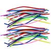 100pcs Plush Tinsel Stem Anvil Wire Craft Pipe Toys Chenille Stems Plush Wired Twist Sticks  Decor