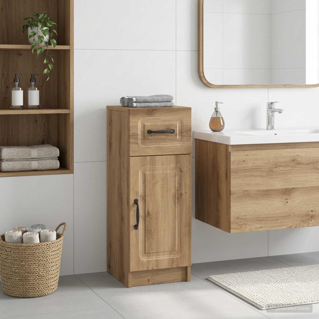 Bathroom Storage Cabinet UTRECHT Artisan Oak