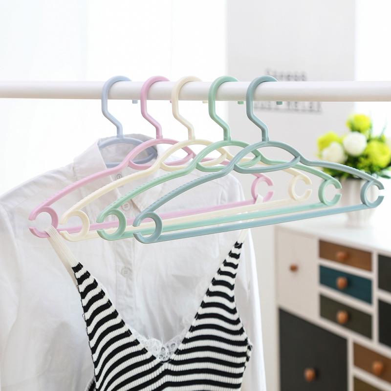 5/10/20 Pcs Plastic Anti-slip Hanger Household Multifunctional Adult Drying Rack Plastic Anti-slip Hanger
