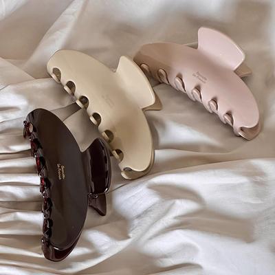 Ацетатные заколки-крабы для волос, большие крабы, женские, для девушек, однотонные, простые, акриловые, для хвостика, заколки-бабочки, аксессуары для волос, модные
