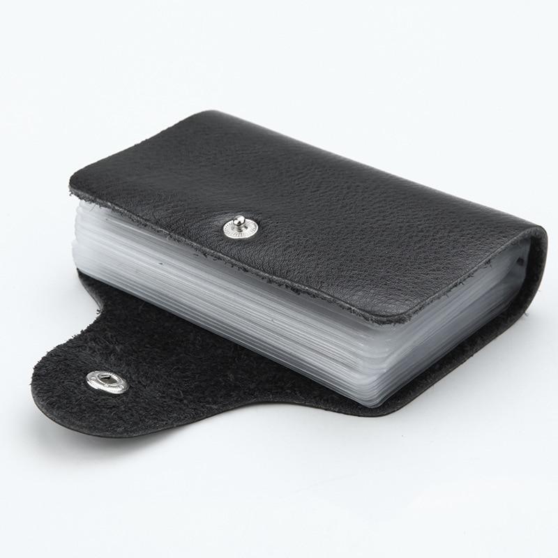 PU Leather Function 24 Bits Card Case Business Card Holder Men Women Credit Passport Card Bag ID Passport Card Wallets KTY