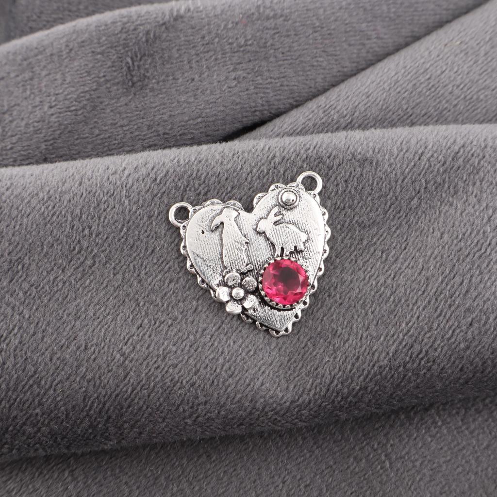 Ювелирные изделия из розового рубеллита, кулон из стерлингового серебра 925 пробы, красивый серебряный кулон, лечебный кулон ручной работы для женщин