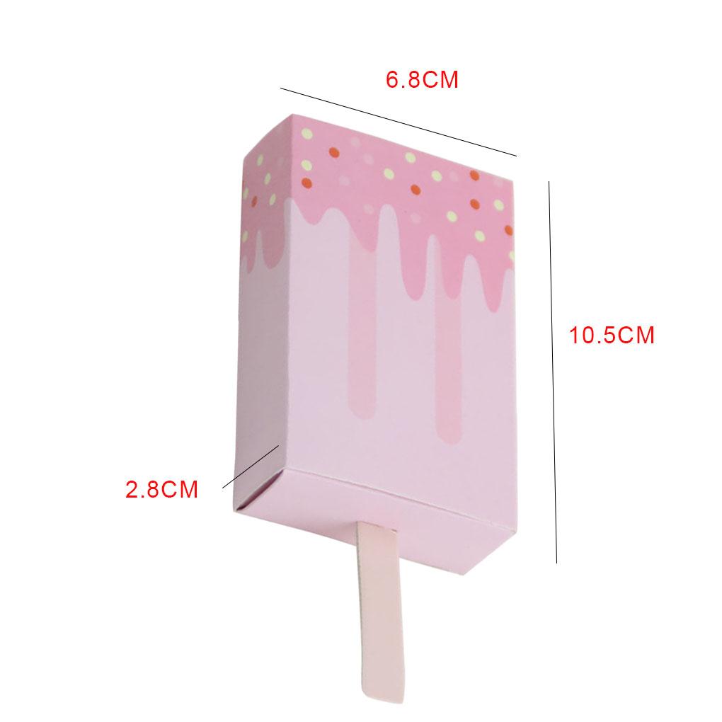 Подарочная коробка на день рождения Контейнер для попкорна Контейнер для конфет в форме мороженого