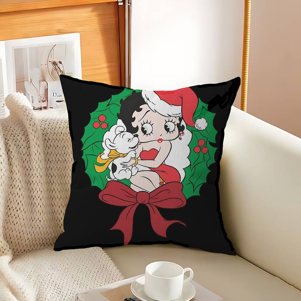 BBetty Girl BBoops Pillow Cushion Cover Pillowcase Living Room Sofa Home Decor Customized
