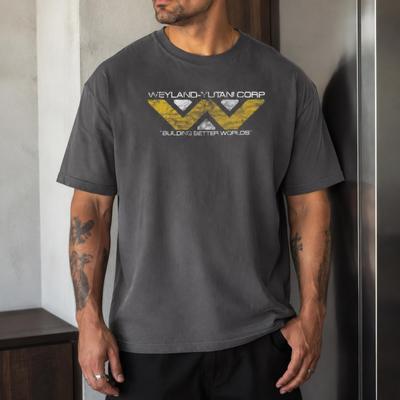 Weyland Yutani Shirt Alien Movie Tee Nostromo Retro Sci Fi Logo