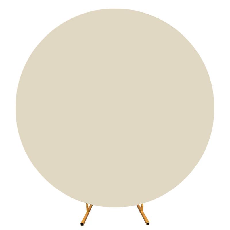 Double-Sided Cover For Round Balloon Arch Photo Wall 200 Cm Champagne