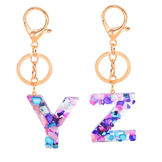Декор из горного хрусталя, полупрозрачный выдолбленный брелок с английским алфавитом, изысканное качество изготовления, женский
