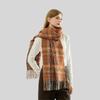 Fantastic Star Plaid Fringed Scarf Women's Autumn and Winter Comfortable Versatile Scarf High-end Imitation Cashmere Scarf