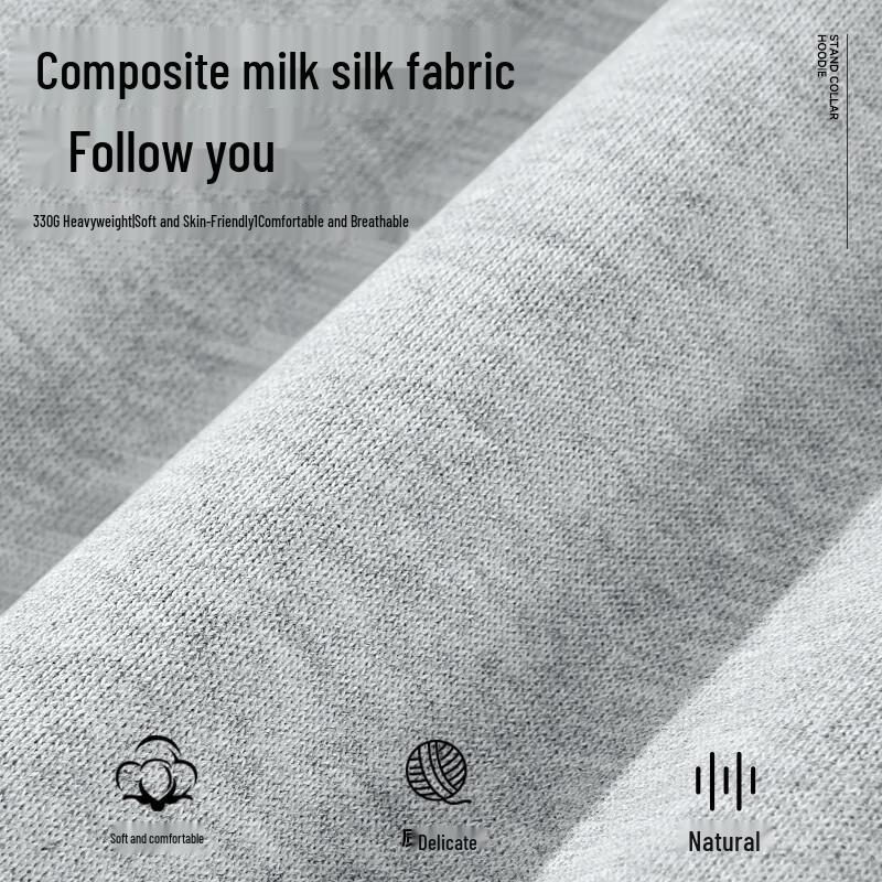 MINISO Unisex Heavyweight Stand Collar Sweatshirt