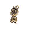 1Pc Vintage Brass Chinese Beast Zodiac Dragon Figurines Car Key Chain Pendants Brass Animal Keychain Hanging Jewelry Keyrings