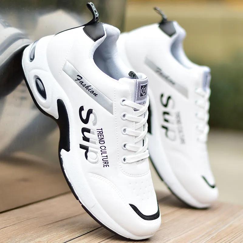 Large Sizes Spring Waterproof Shoes Mens Korean Style All-match Men Summer Casual Shoes Sneakers Non-slip Wear-resistant Sport Shoes