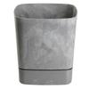 Donica Z Podstawką Cubi Recykling Szary Beton 19X19 Cm
