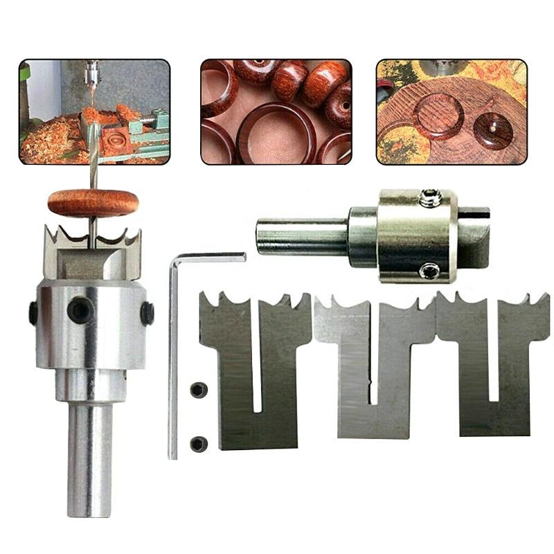 Набор для изготовления толстых деревянных колец, стальной сверло по дереву для бусин, бытовые DIY инструменты для создания персонализированных деревянных колец и украшений