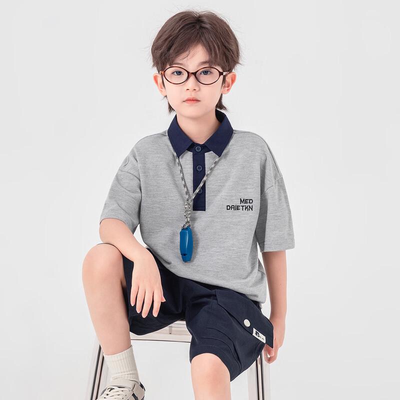 Duoduojia Boys' Embroidered Polo T-Shirt