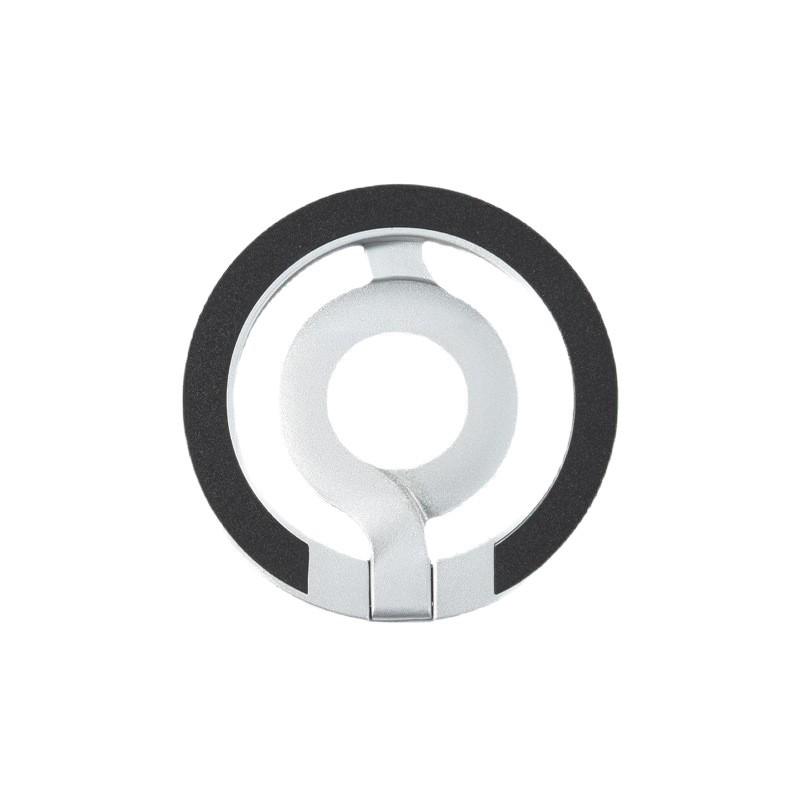 Universal Double-Sided Magnetic Phone Holder Ring - Foldable Desktop Stand for Streaming & Gym Use