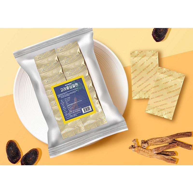 Natural Herb Korean Red Ginseng Slices, Economical Type, 200g, 3 Pieces