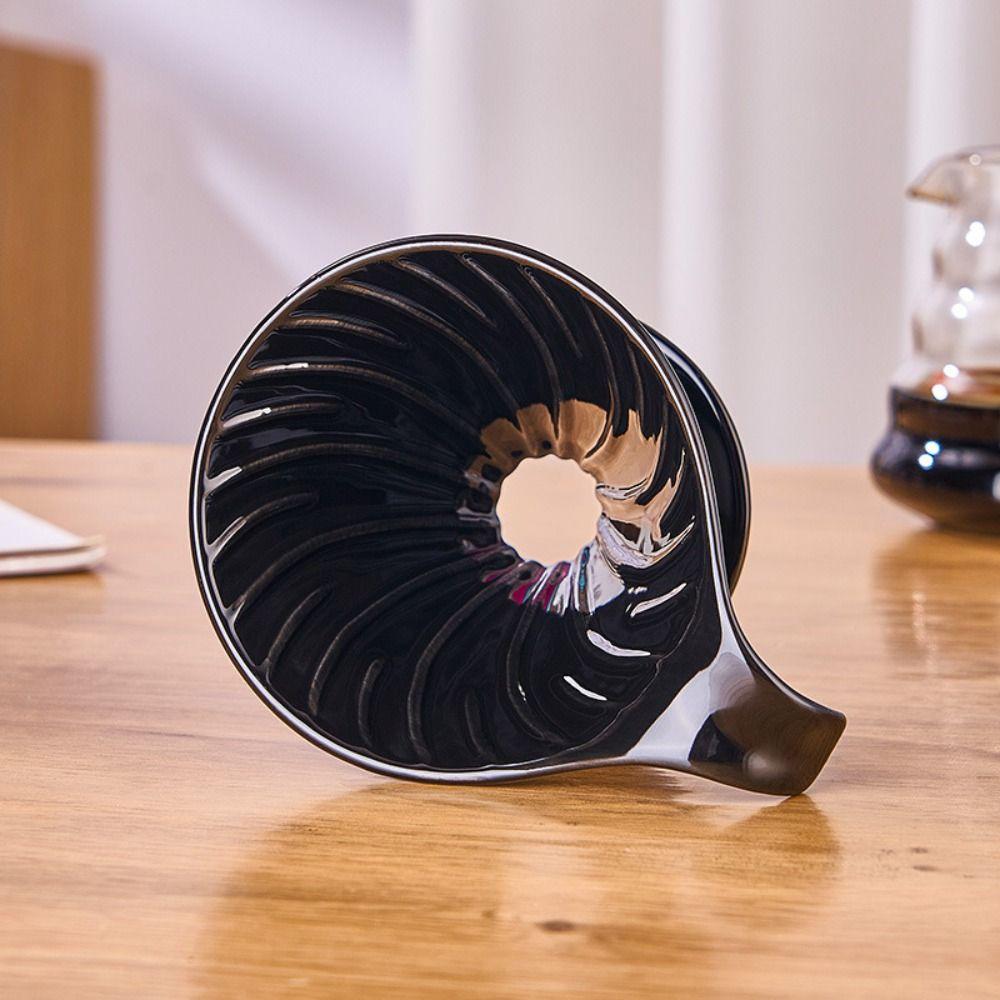 Многоразовая керамическая чашка-фильтр для кофе V-образной формы, эспрессо-дриппер для кофе, заваривание на одну чашку