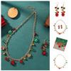 Necklace Christmas Bell Jewelry Set Bracelet Xmas Clavicle Chain Vintage   Festival
