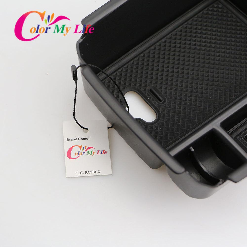 Ящик для хранения в автомобильном подлокотнике Color My Life для Volkswagen VW Tiguan Mk2 2016 — внутренний ящик для хранения на центральной консоли