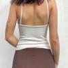 Solid Casual Sleeveless Cami Top Women Backless Hollow Out Sexy Crop Tops Tees Fashion Fitness Camisole
