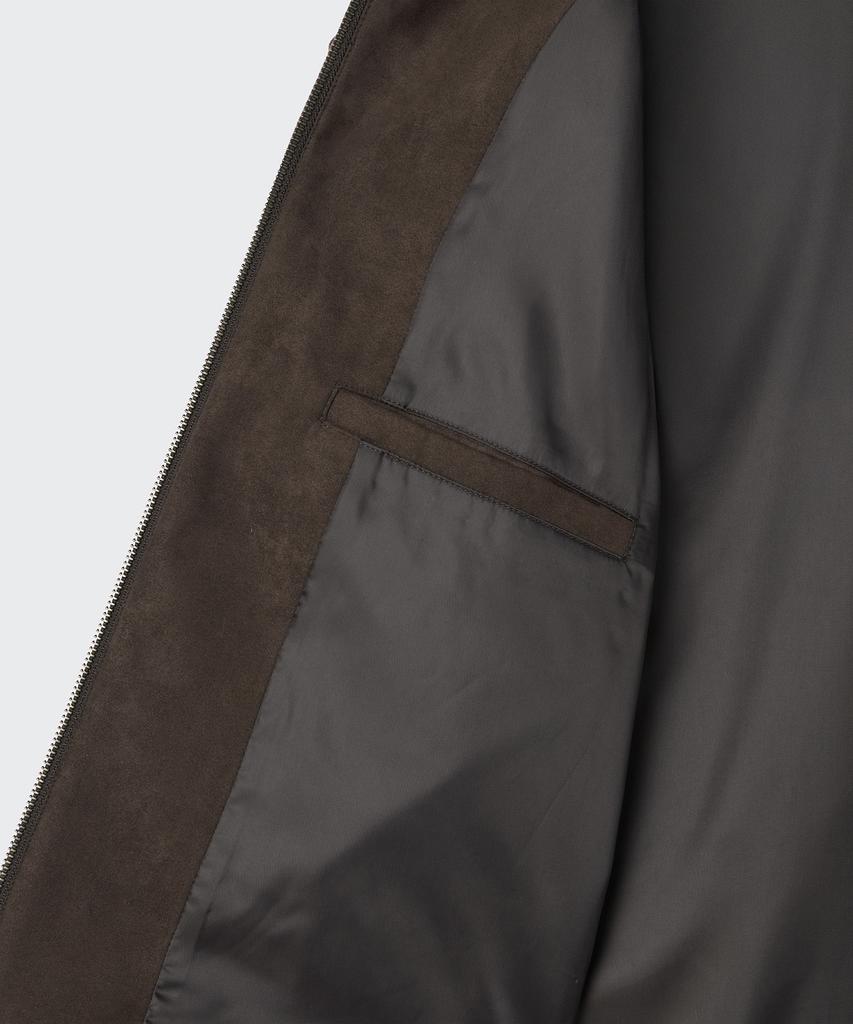 Musinsa Standard Synthetic Suede Racer Jacket [Brown]